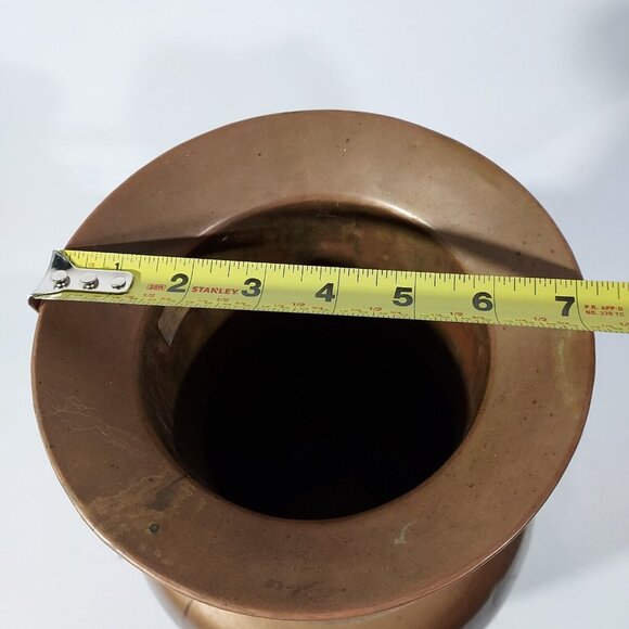 Copper Urn Vase 18" h 31" Diam Center Umbrella, Walking Stick Cottagecore Farm - Picture 10 of 16